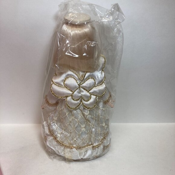 Precious Moments Angel Tree Topper New Vintage Ivory Quilted #761893 with box - Picture 2 of 9